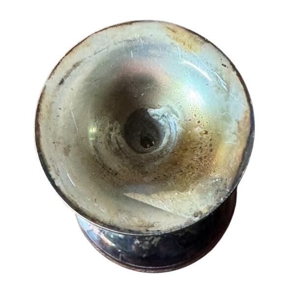 Vintage Engraved Goblet Chalice Floral Etched Metal Cup Decorative Brass (?) - Picture 6 of 7